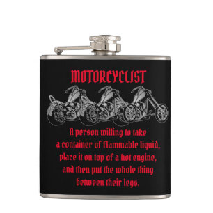 Meaning Of A Motorcyclist Hip Flask