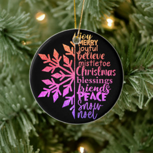 Meaning of Christmas Ceramic Tree Decoration