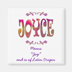 Meaning of Joyce Magnet