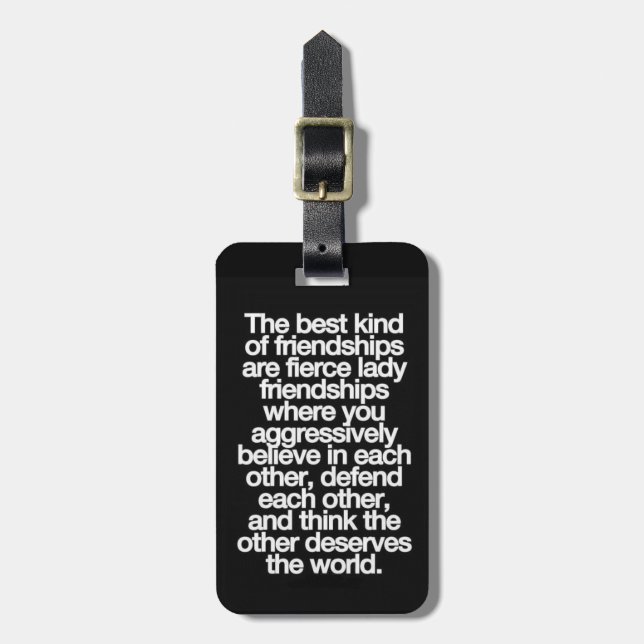 **MEANING OF MY BEST FRIEND** LUGGAGE TAG (Front Vertical)