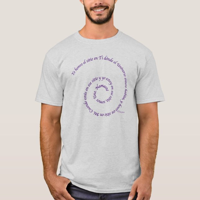 Meaning of Namaste' en Español T-Shirt (Front)