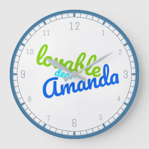 Meaning of the Name Amanda Wall Clock