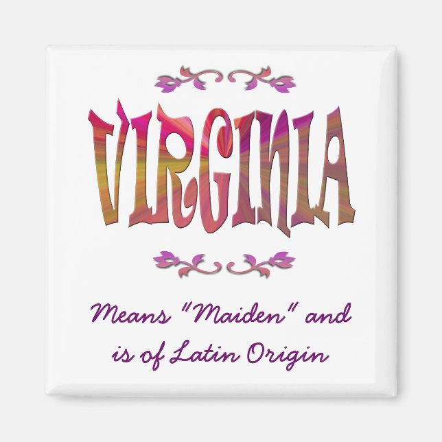 Meaning of Virginia Magnet (Front)