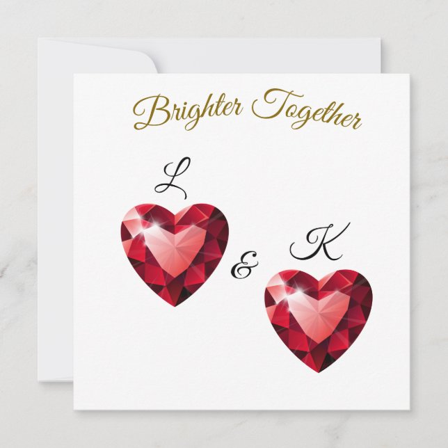 Meaningful Gift for her – Elegant Love Invitation (Front)