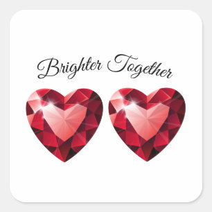 Meaningful Gift for her – Elegant Love Square Sticker
