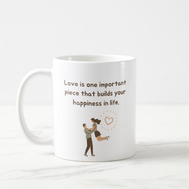 Meaningful Love Cute Coffee Mug (Left)