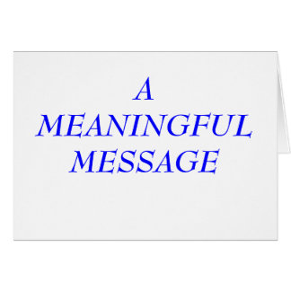 MEANINGFUL MESSAGE:  INCARCERATION 6