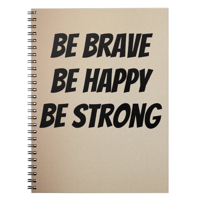 Meaningful Motivational Quote Design Notebook (Front)