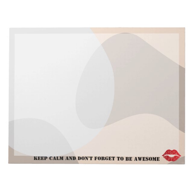 Meaningful Motivational Quote Design Notepad (Front)