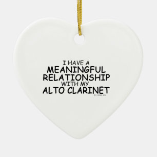 Meaningful Relationship Alto Clarinet Ceramic Tree Decoration