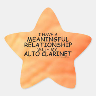 Meaningful Relationship Alto Clarinet Star Sticker