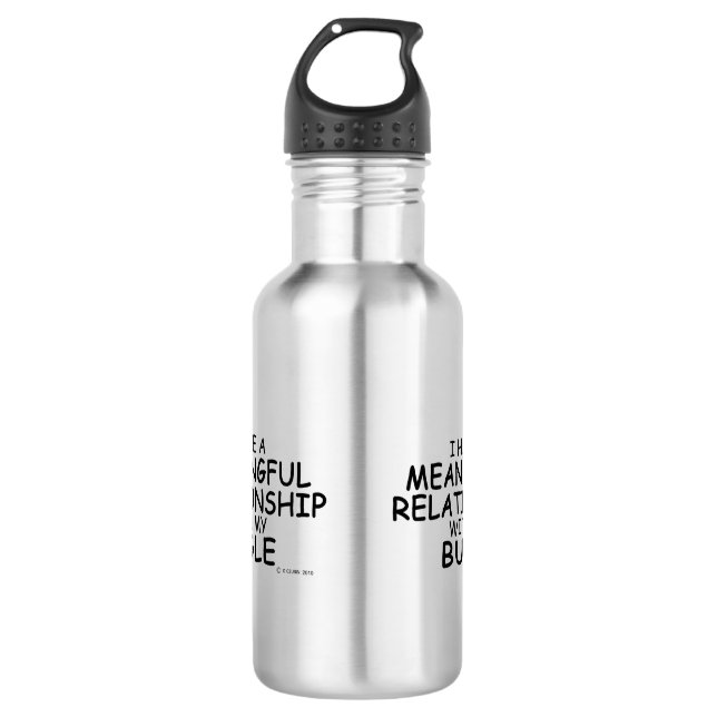 Meaningful Relationship Bugle 532 Ml Water Bottle (Front)