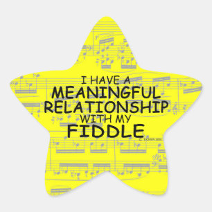 Meaningful Relationship Fiddle Star Sticker