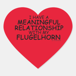 Meaningful Relationship Flugelhorn Heart Sticker