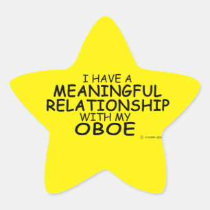 Meaningful Relationship Oboe Star Sticker