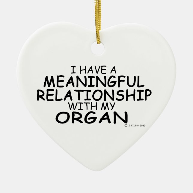 Meaningful Relationship Organ Ceramic Tree Decoration (Front)