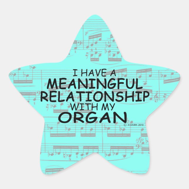 Meaningful Relationship Organ Star Sticker (Front)