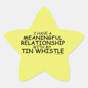 Meaningful Relationship Tin Whistle Star Sticker