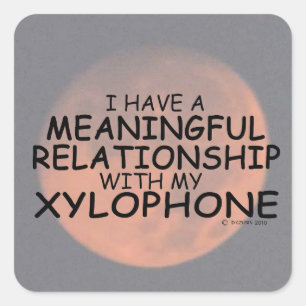 Meaningful Relationship Xylophone Square Sticker