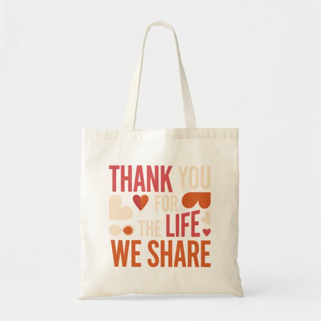 Meaningful Valentine Gift for Long-Term Couples Tote Bag (Front)