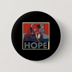 Means Hope For America. We Will Make American Grea 6 Cm Round Badge