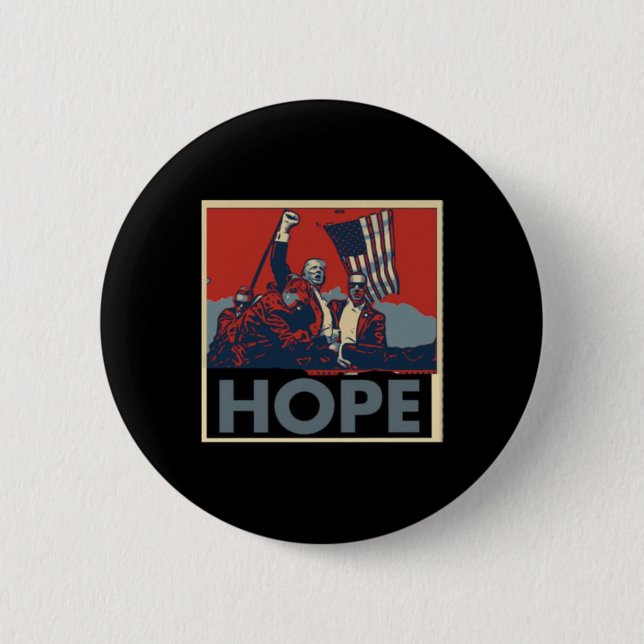 Means Hope For America. We Will Make American Grea 6 Cm Round Badge (Front)