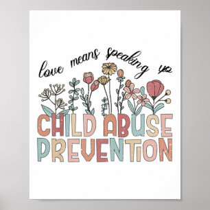 Means Speaking Up Child Abuse Prevention Mental He Poster