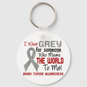 Means The World To Me 2 Brain Tumour Key Ring