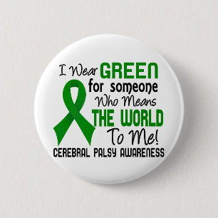 Means The World To Me 2 Cerebral Palsy 6 Cm Round Badge