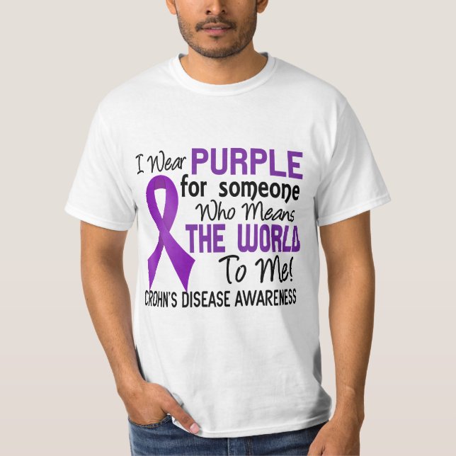 Means The World To Me 2 Crohns Disease T-Shirt (Front)