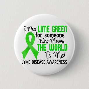 Means The World To Me 2 Lyme Disease 6 Cm Round Badge