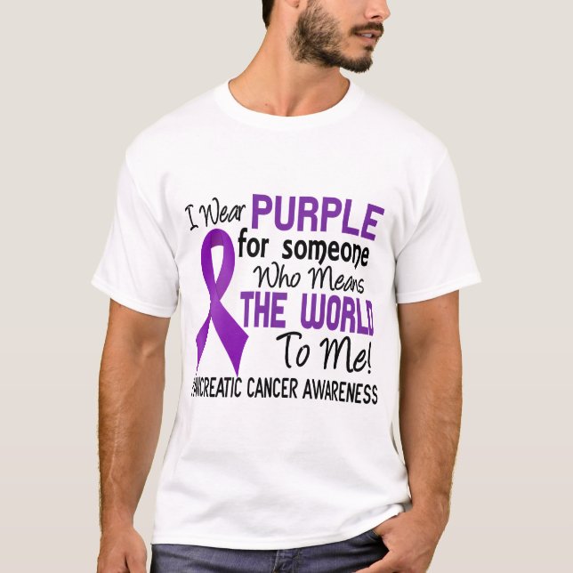 Means The World To Me 2 Pancreatic Cancer T-Shirt (Front)