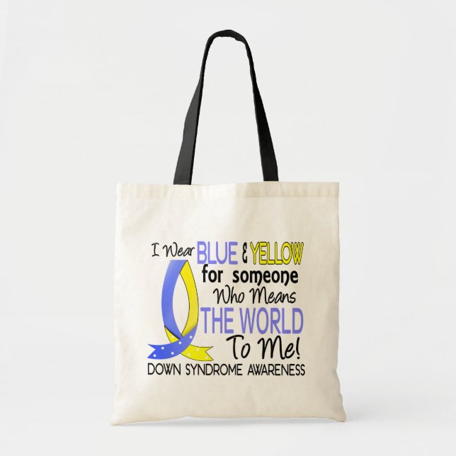 Means The World To Me Down Syndrome Tote Bag (Front)