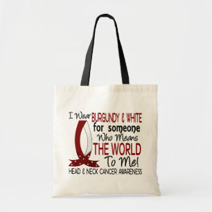 Means The World To Me Head Neck Cancer Tote Bag