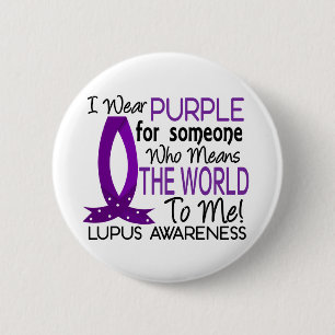 Means The World To Me Lupus 6 Cm Round Badge