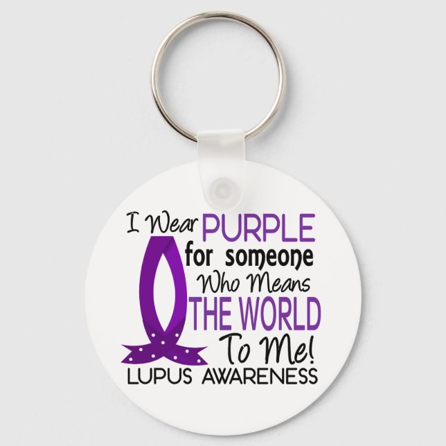 Means The World To Me Lupus Key Ring (Front)