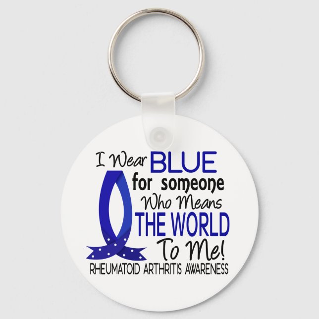 Means The World To Me Rheumatoid Arthritis Key Ring (Front)