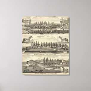 Means, Trout and Sabins in Kansas Canvas Print