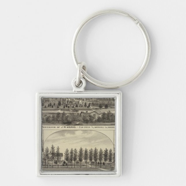 Means, Trout and Sabins in Kansas Key Ring (Front)