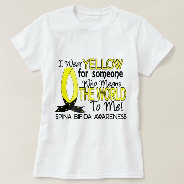 Means World To Me 1 Spina Bifida T-Shirt (Design Front)