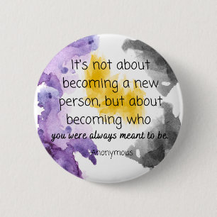 Meant To Be NonBinary Pride Color Button