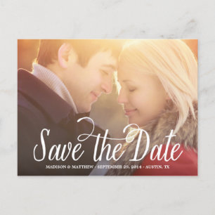 Meant to Be Save the Date Postcard