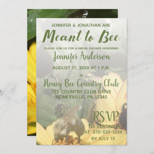 Meant to Bee Bridal Shower Invitation