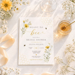 Meant to Bee Bridal Shower Invitation
