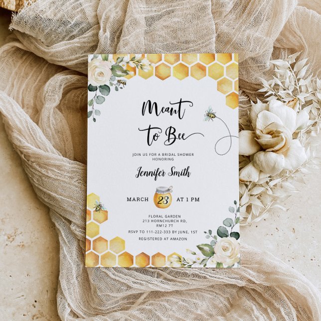 Meant to bee bridal shower invitation (Creator Uploaded)