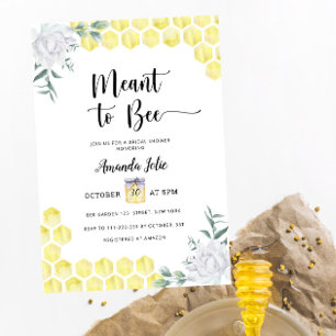 Meant to Bee Bridal shower invitation