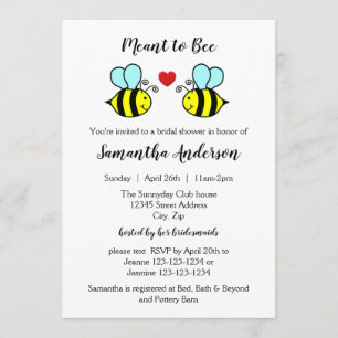 Meant to Bee - Bridal Shower Invitation