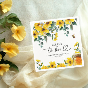 Meant To Bee Bridal Shower Napkin