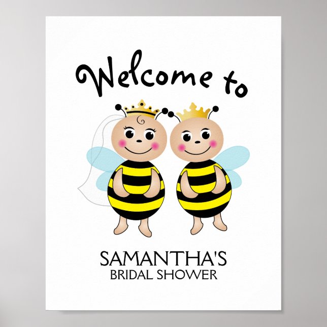 Meant to Bee Couples Welcome Sign (Front)