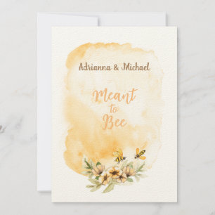 Meant to Bee Cute Affordable Wedding Invitation